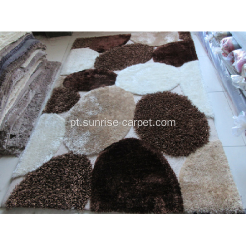 Silk &amp; Maladori Shaggy com Tapete de Design fino